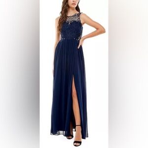 Elegant Navy Blue Citychic long dress 16W for wedding guest, bridesmaid, prom